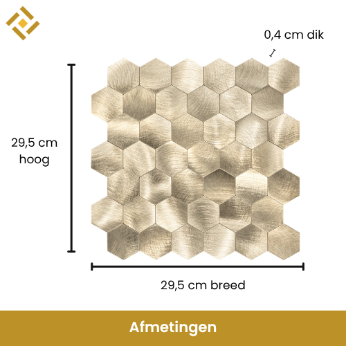 mozaiek plaktegels goud