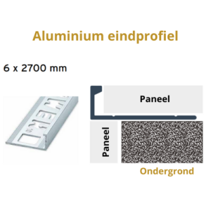 Aluminium eindprofiel
