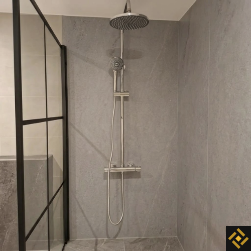 douche wandpanelen grijs betonlook
