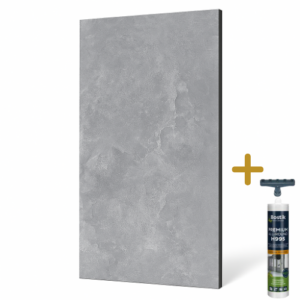 wandpaneel natuursteen grijs 45 x 270 cm