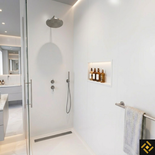 wandpaneel wit badkamer