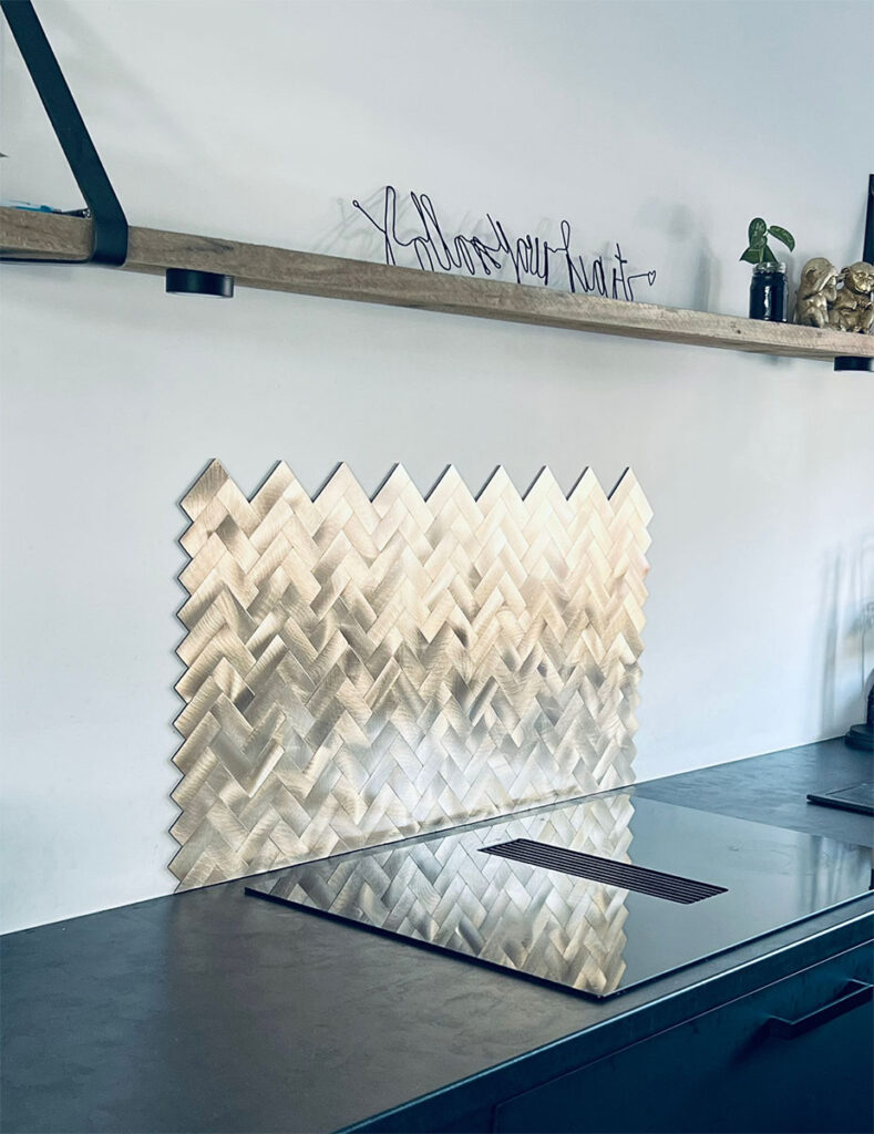 Visgraat tegel keuken