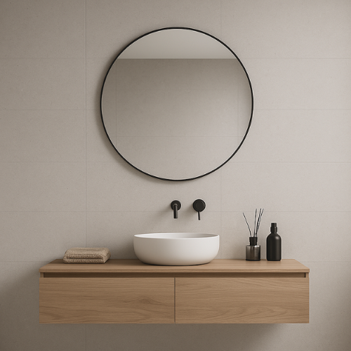 badkamer tegels grijs