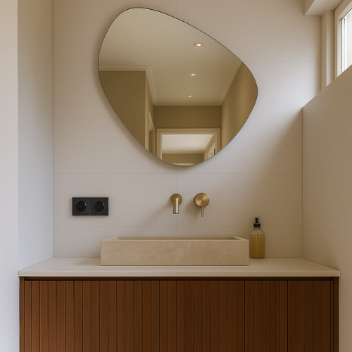 grijze tegelpanelen voor badkamer