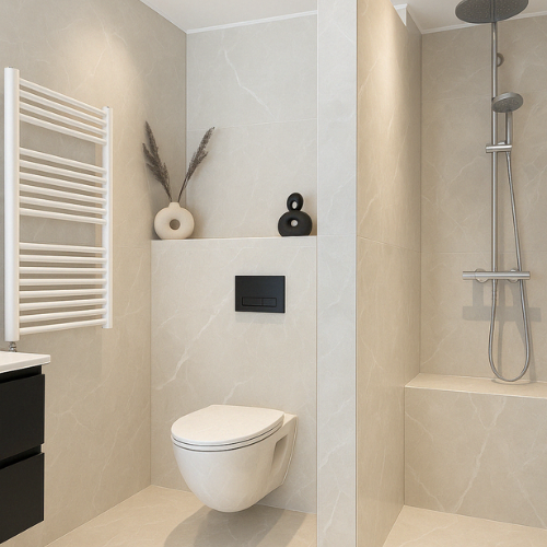 pvc badkamer wand