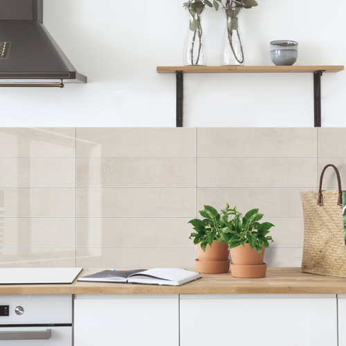 wandtegels keuken beige