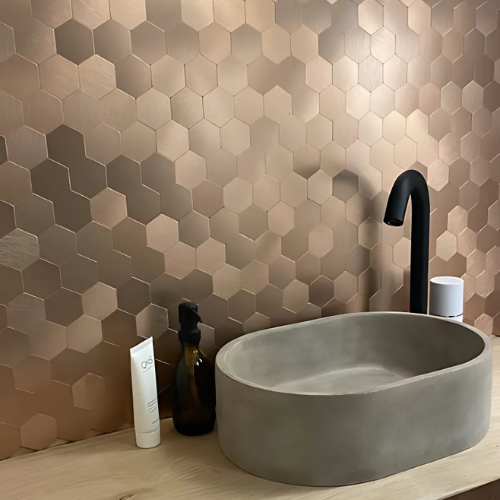 Voorbeeld toilet tegels: plaktegels in de wc