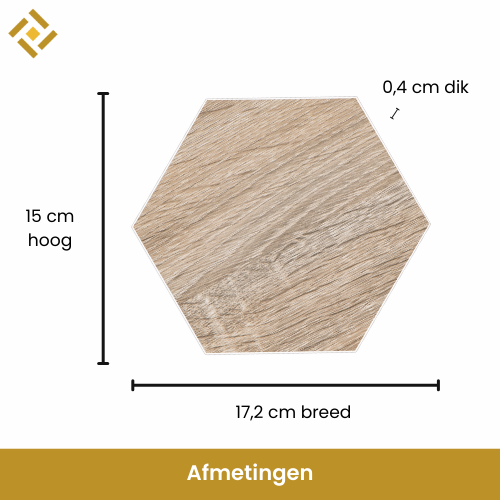 mozaiek hout plaktegels afmeting