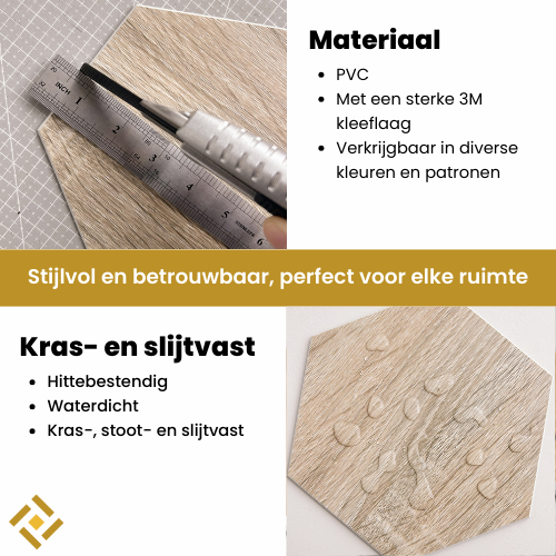 specificaties houten mozaiek tegels