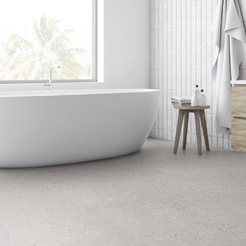 terrazzo pvc tegel badkamer