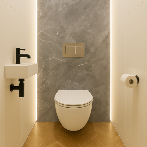 wandpanelen wc verlichting