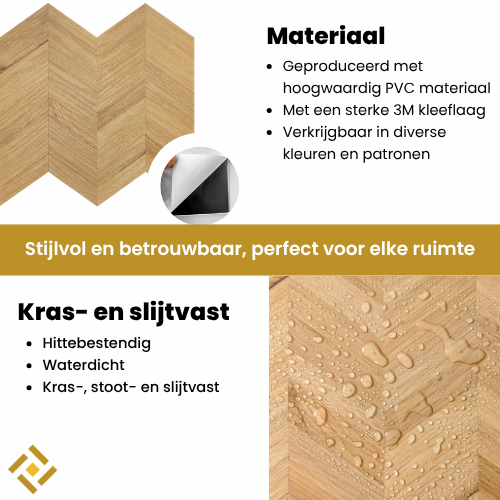 Houtlook visgraat tegels