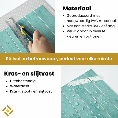 zelfklevende tegels blauw