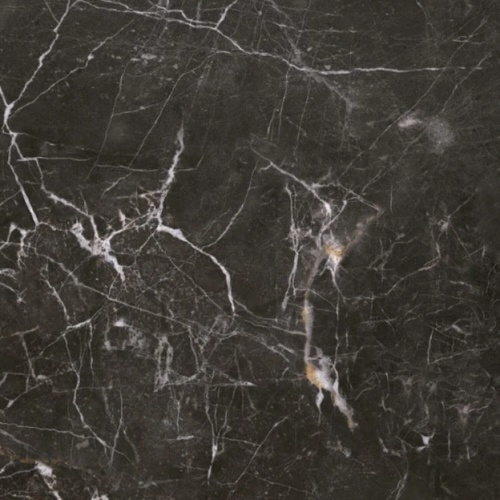 Close-up van zwart marmer met witte aders