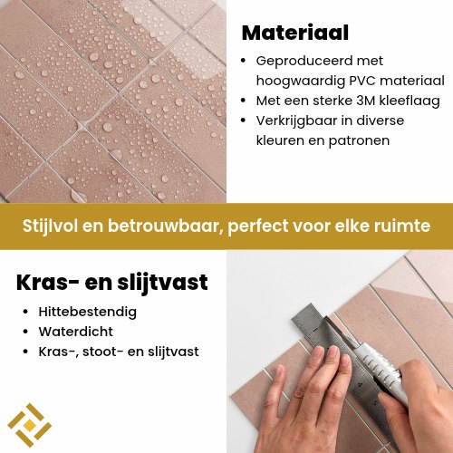 pastelroze tegels materiaal
