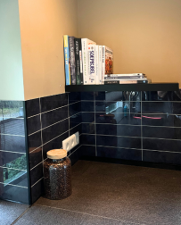 antraciet keukentegel glans