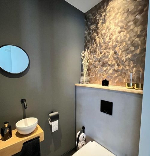 toilet opknappen plaktegels